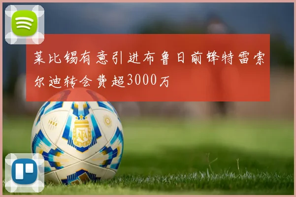 莱比锡有意引进布鲁日前锋特雷索尔迪转会费超3000万
